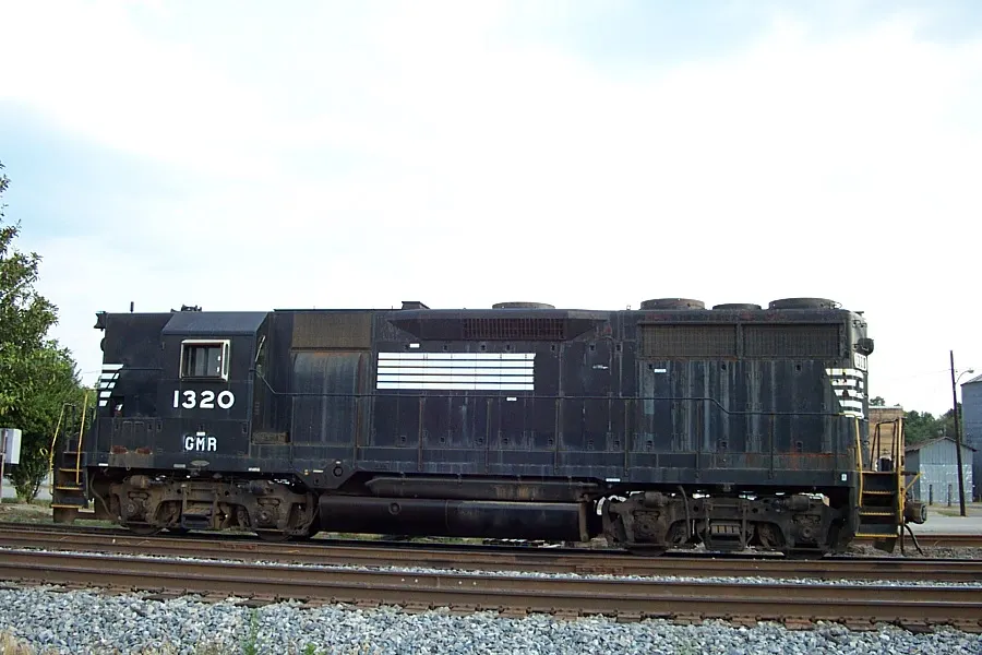 Georgia Midland Railroad GP35 1320 at Midville, Georgia. Former NS 1320, nee-Norfolk & Western 1320