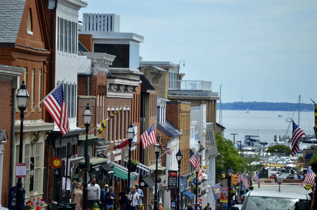Taken on May 26, 2025, on Main St facing east towards the Chesapeake may.