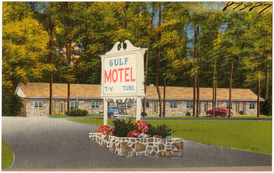 Title: Gulf Motel, U. S. Route 1 & Md. 152, 4 miles south of Bel-Air -- 18 miles north of Baltimore, Fallston, Maryland