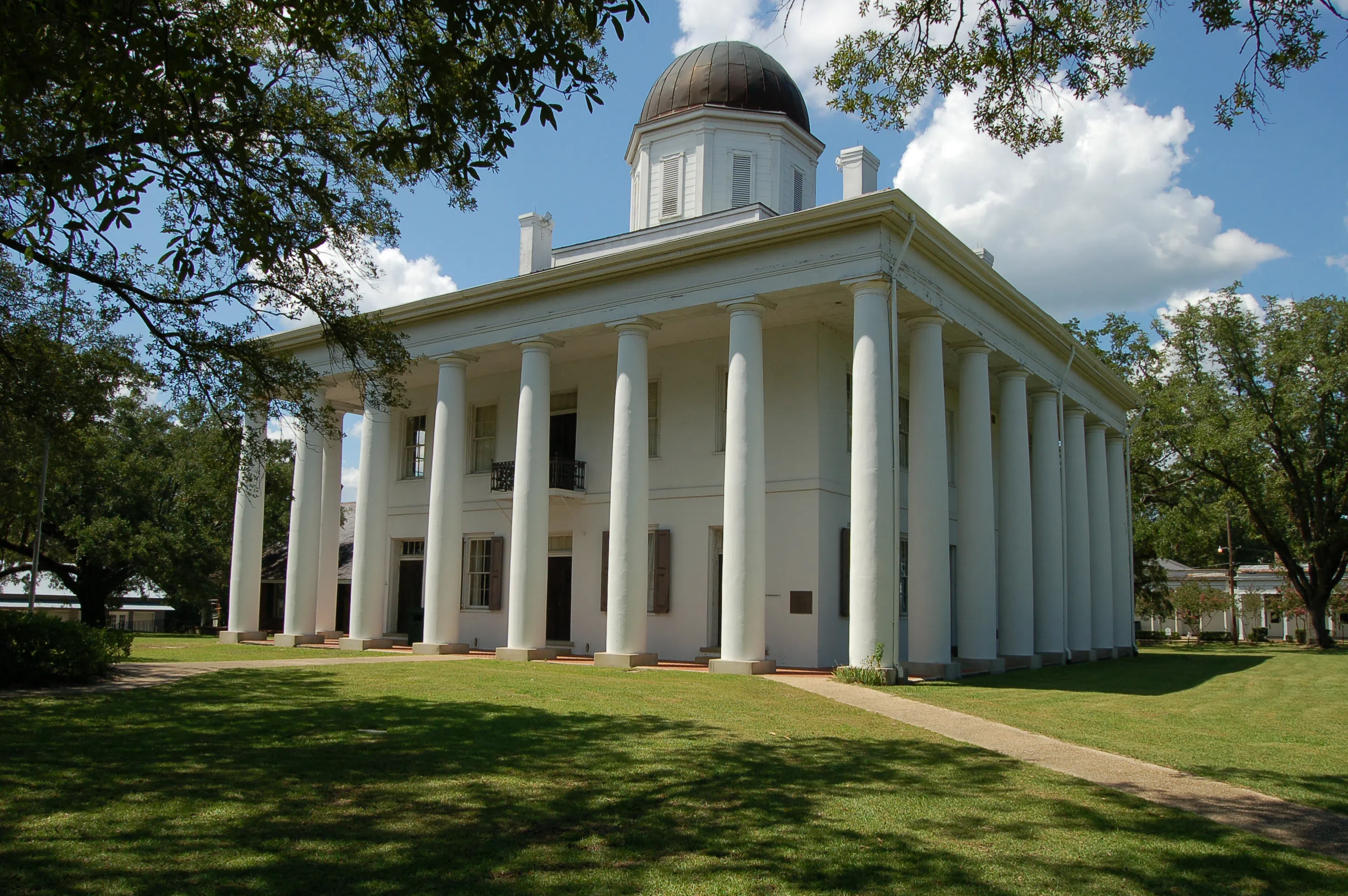 East Feliciana Parish Courthouse, circa 1840, Greek Revival style, Clinton, Louisiana