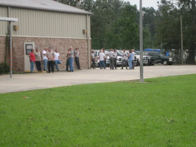 Close to 50 men were designated to work in Livingston, Louisiana