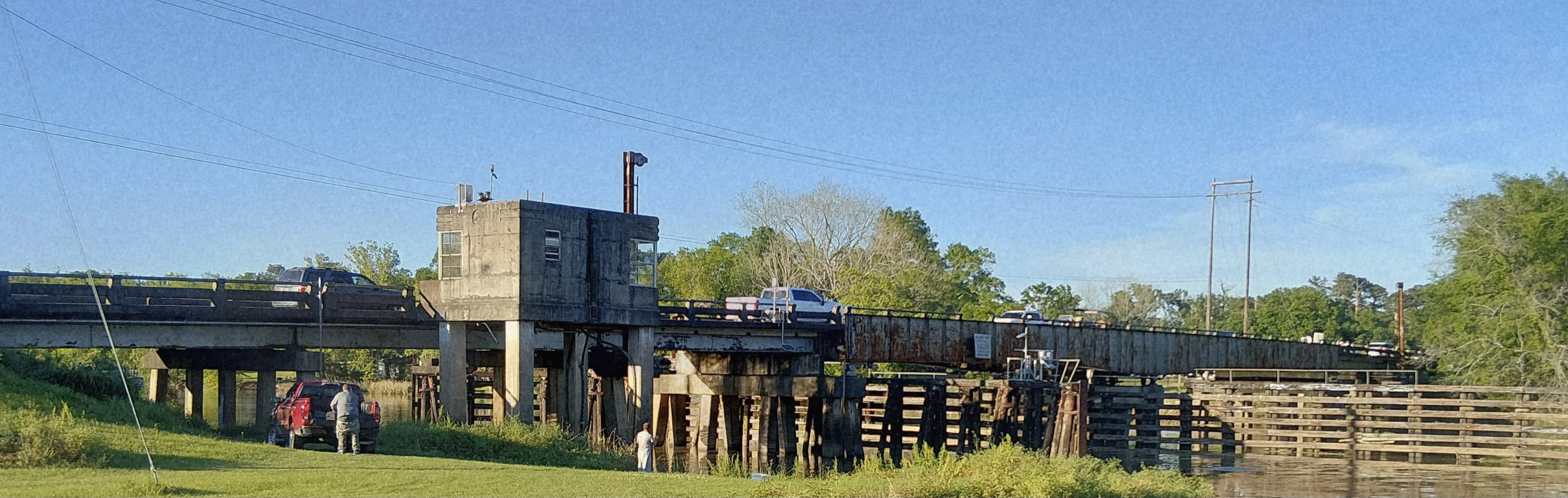 Highway 42 bridge where it crosses the Amite River at Port Vincent, Louisiana