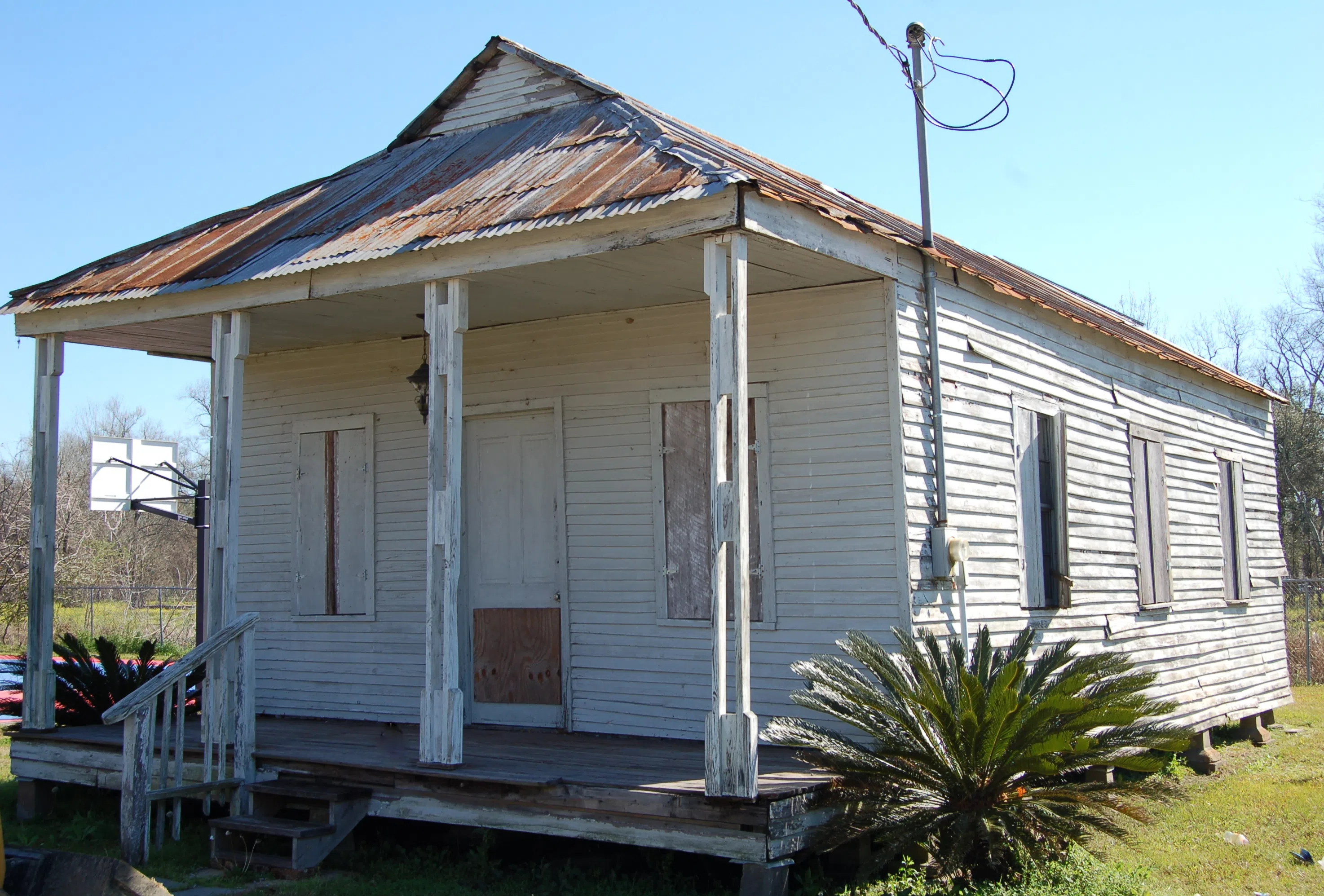 Bayou Paul School, a National Register-listed building in St. Gabriel