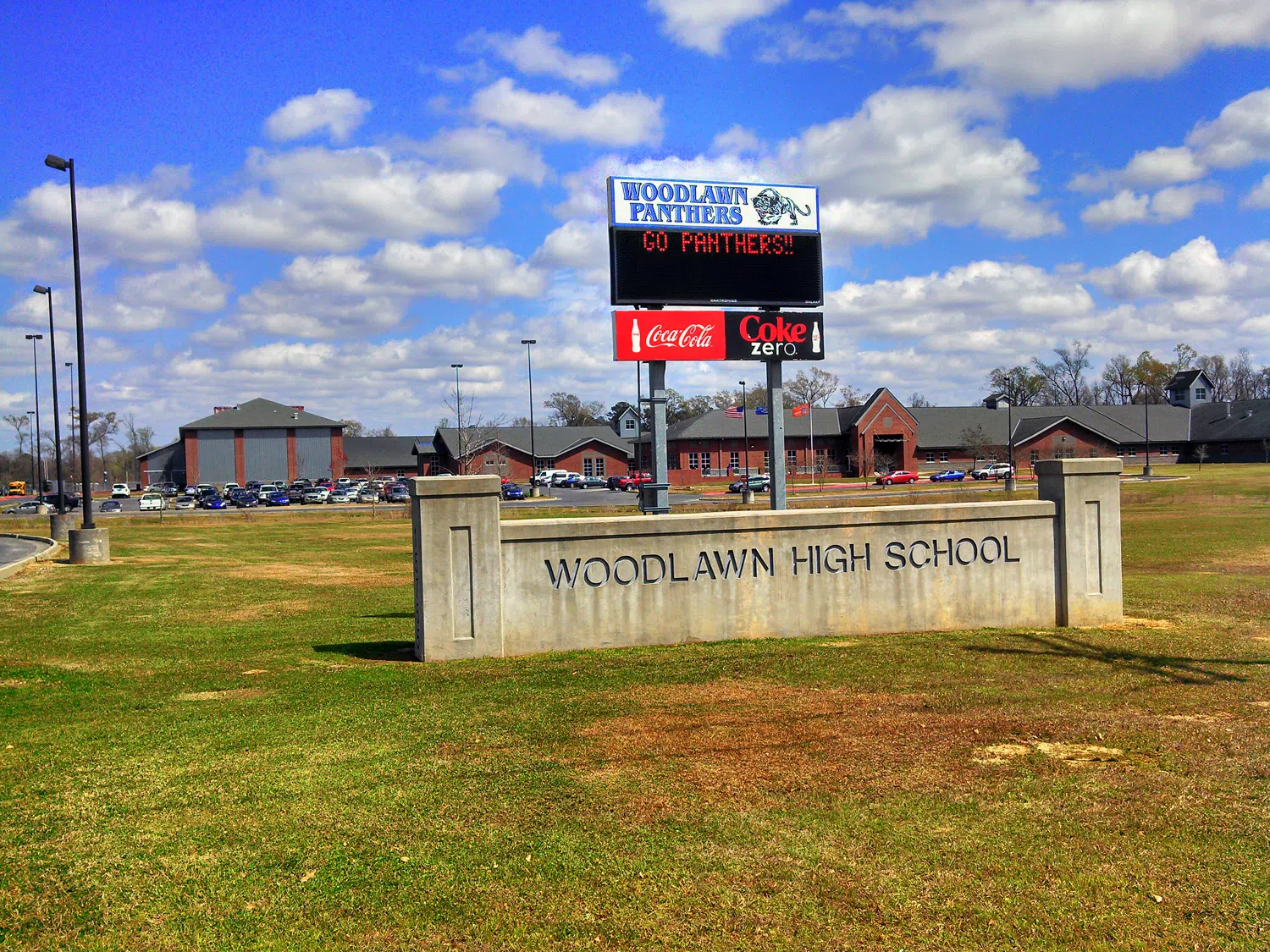 Woodlawn High School campus in Old Jefferson (now part of St. George)