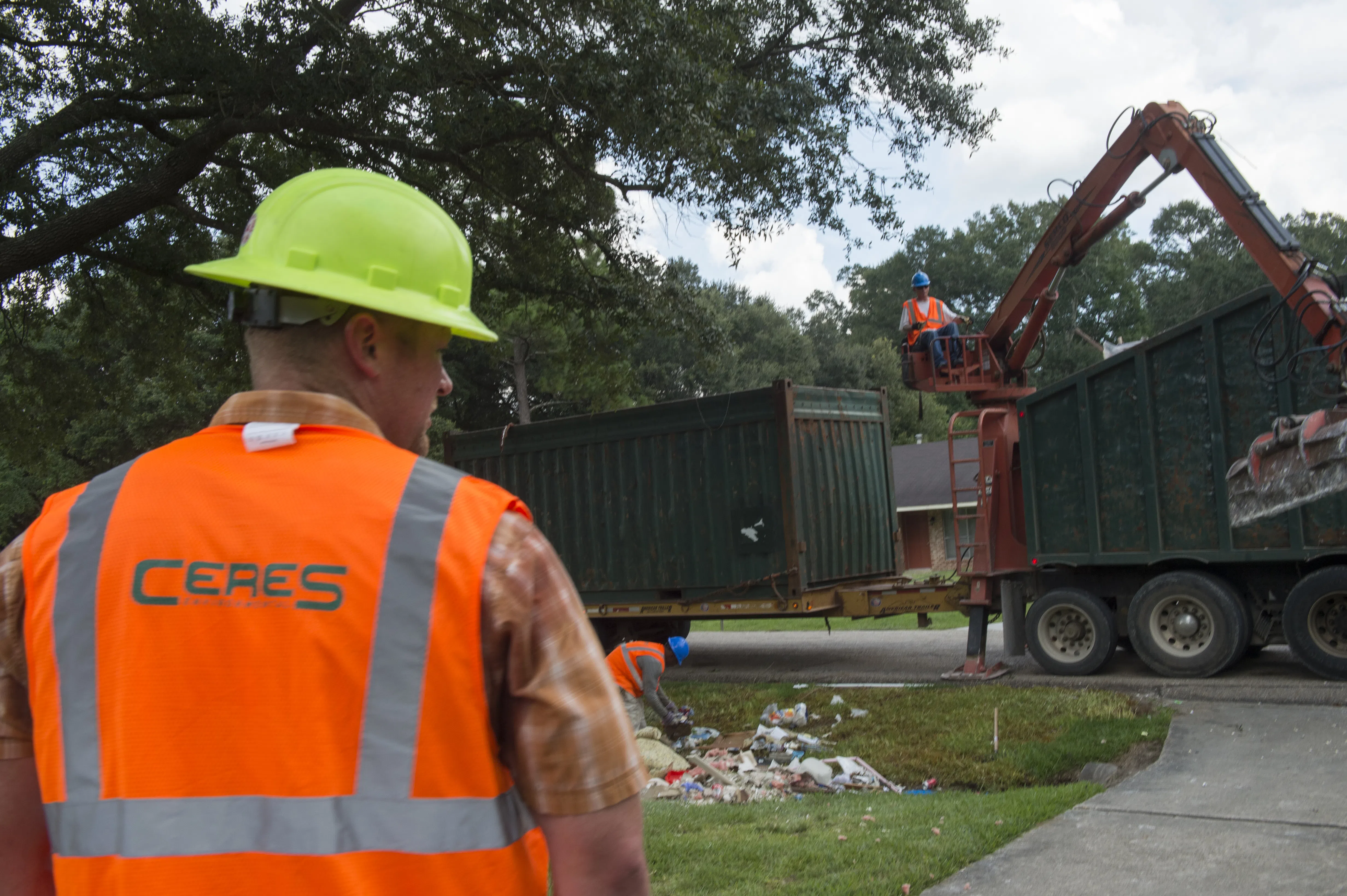 Debris cleanup begins in Zachary after the August 2016 Louisiana floods