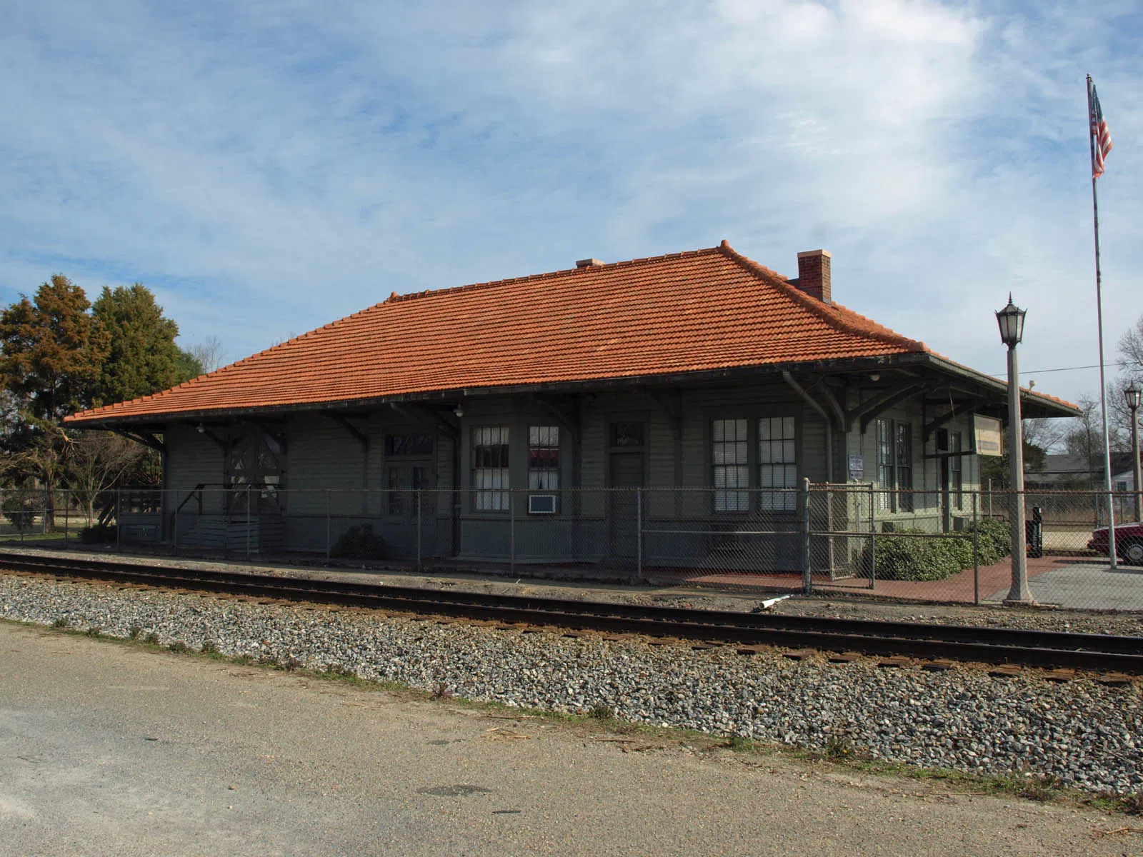 Historic Maplesville railroad depot