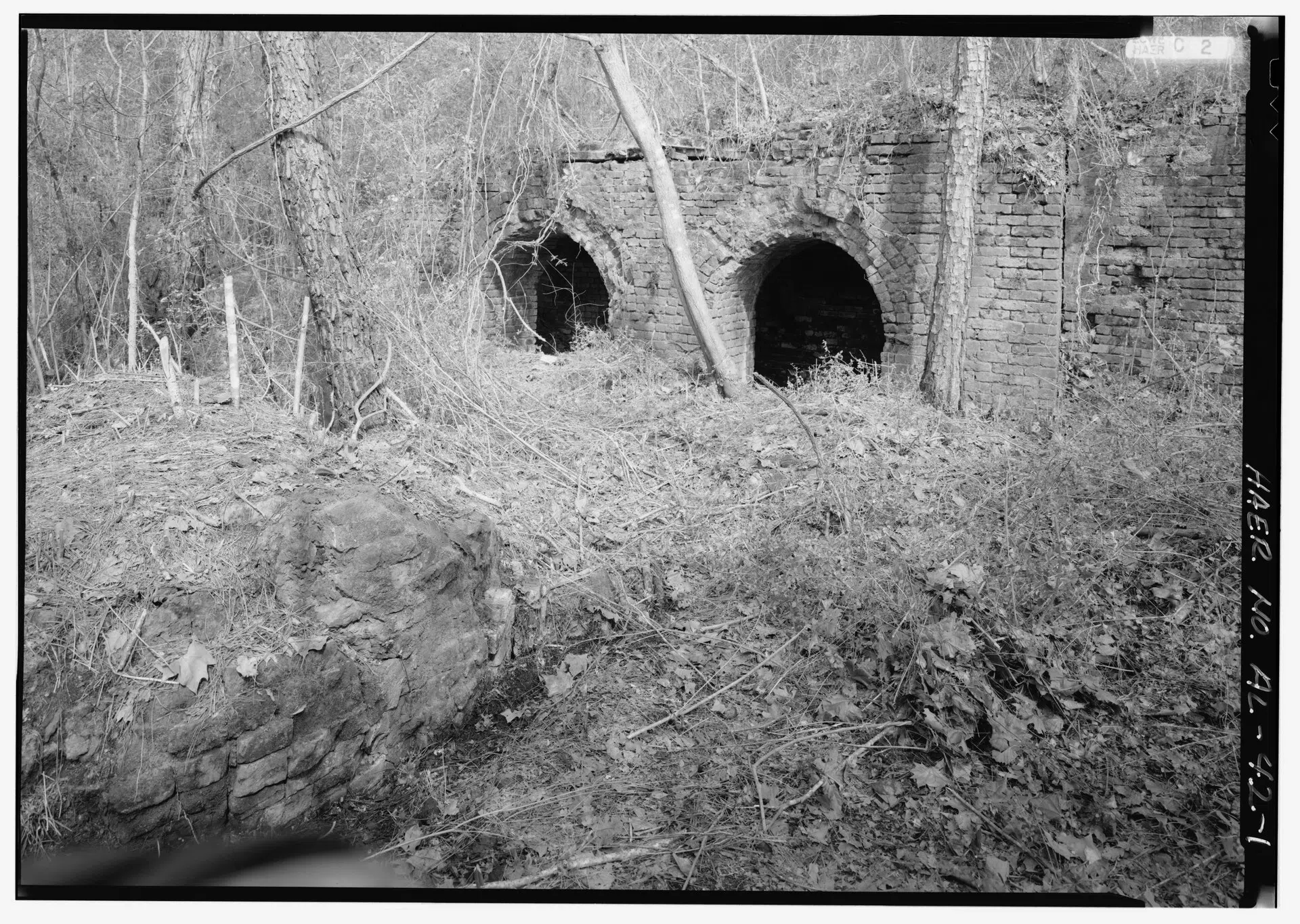 Shelby Iron Works furnace ruins near Shelby, Alabama