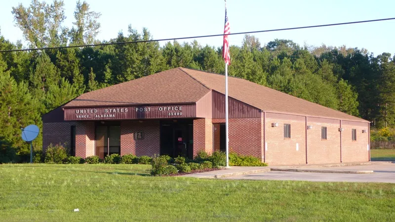 Post office in Vance, Alabama