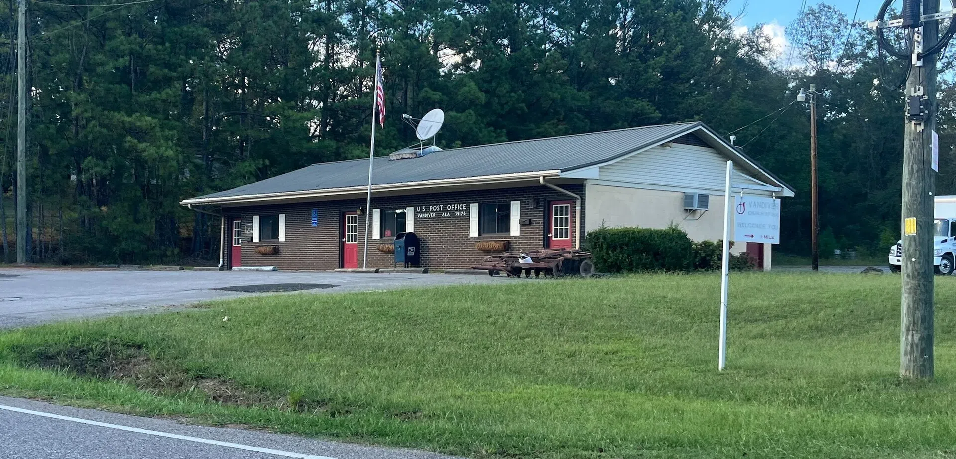 Post office in Vandiver, Alabama