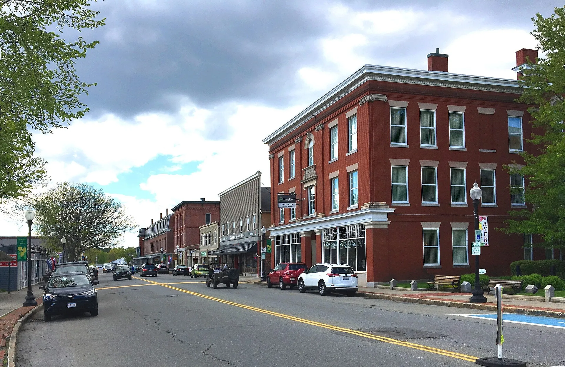 Main Street Downtown Ayer Massachusetts
