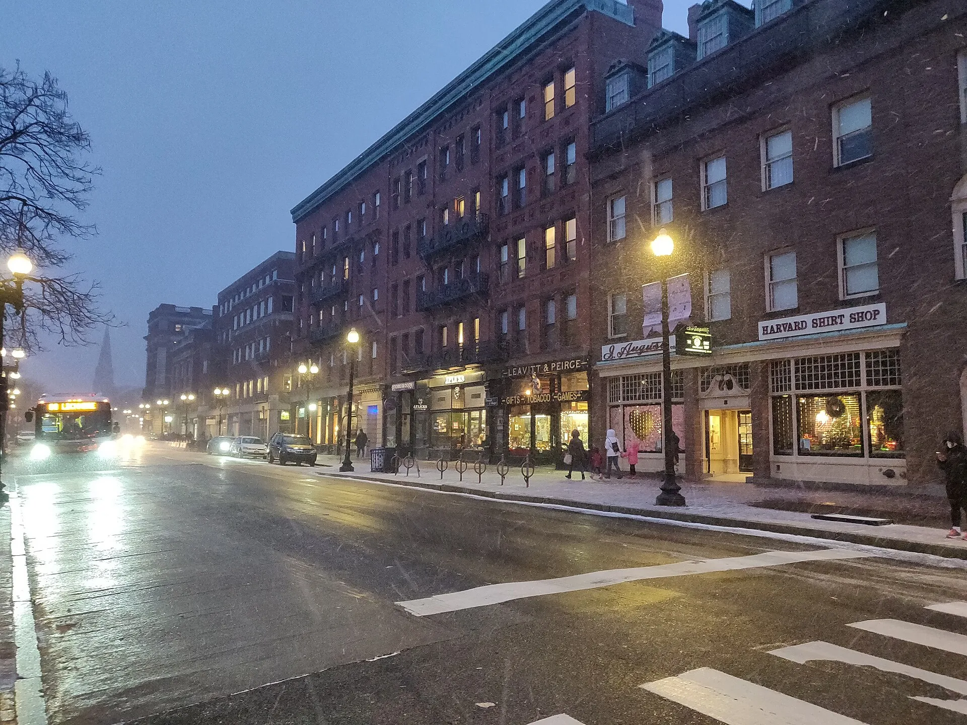 Harvard Square in Cambridge, Massachusetts, U.S., in February 2022