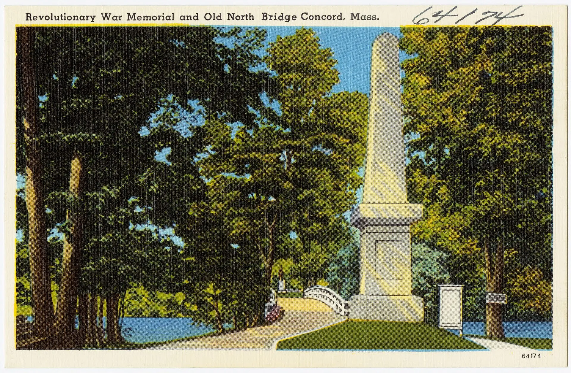 Title: Revolutionary War Memorial and Old North Bridge, Concord, Mass.