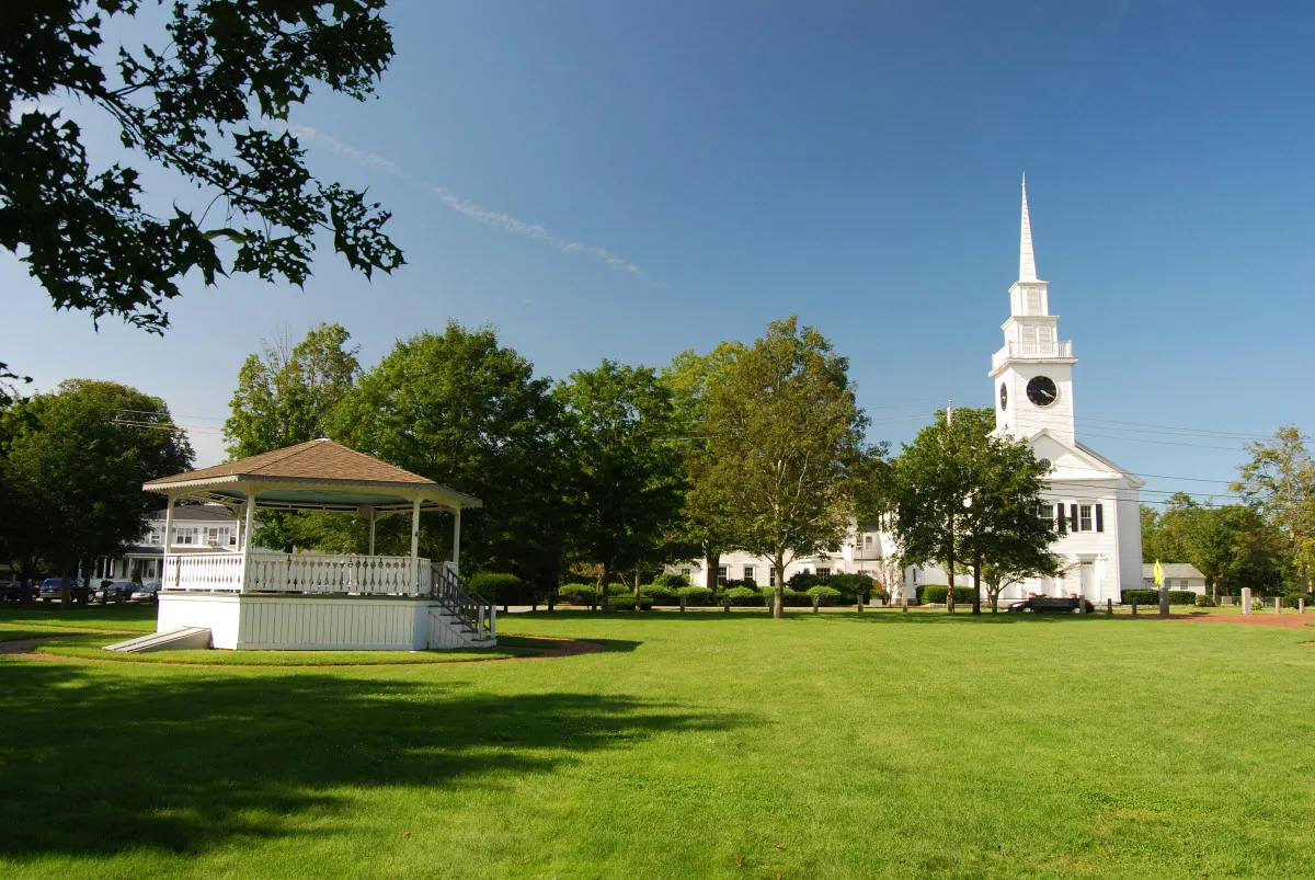 East Bridgewater Town Common, East Bridgewater, Massachusetts.