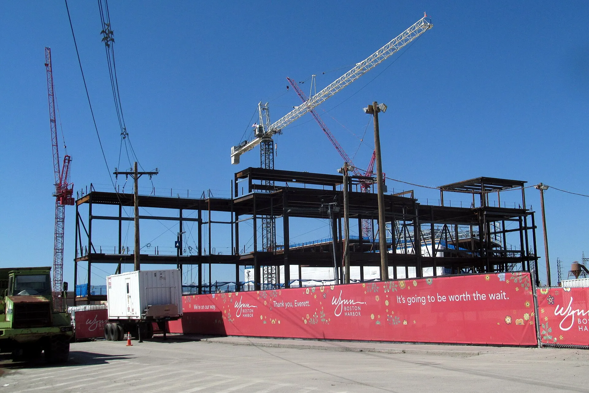 Casino construction in Everett in April 2017