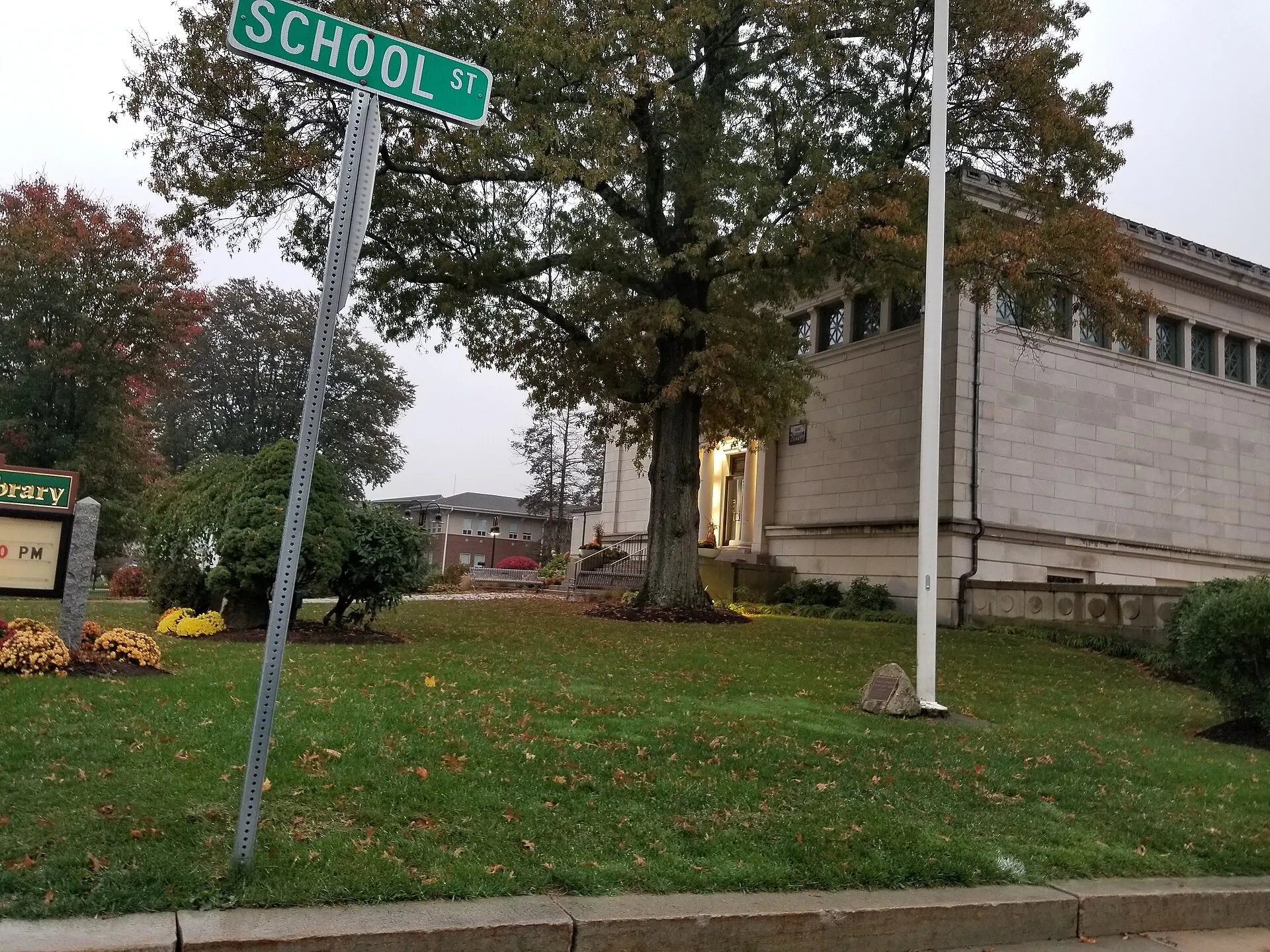 Franklin Public Library in Franklin Massachusetts MA USA