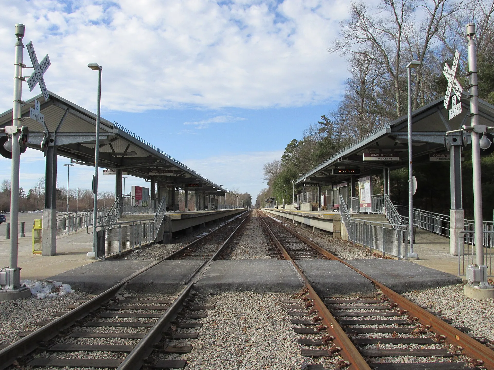 Halifax MBTA station, Halifax, Massachusetts.