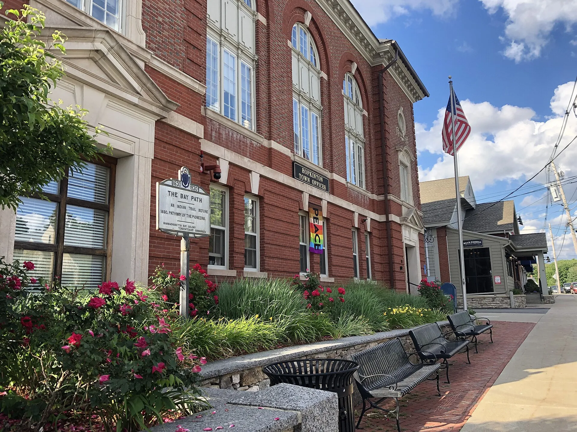 Town Hall, 18 Main St, Hopkinton, Massachusetts, USA - Photo Taken June 15, 2021