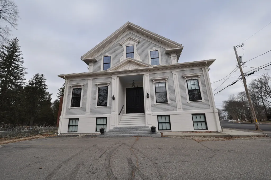 Old Town Hall in the Kingston Center Historic District, Kingston, Massachusetts.