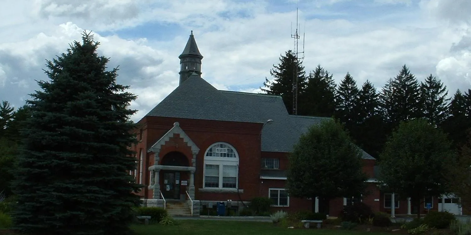 Lakeville Town Hall and Fire Station, Lakeville, Massachusetts.