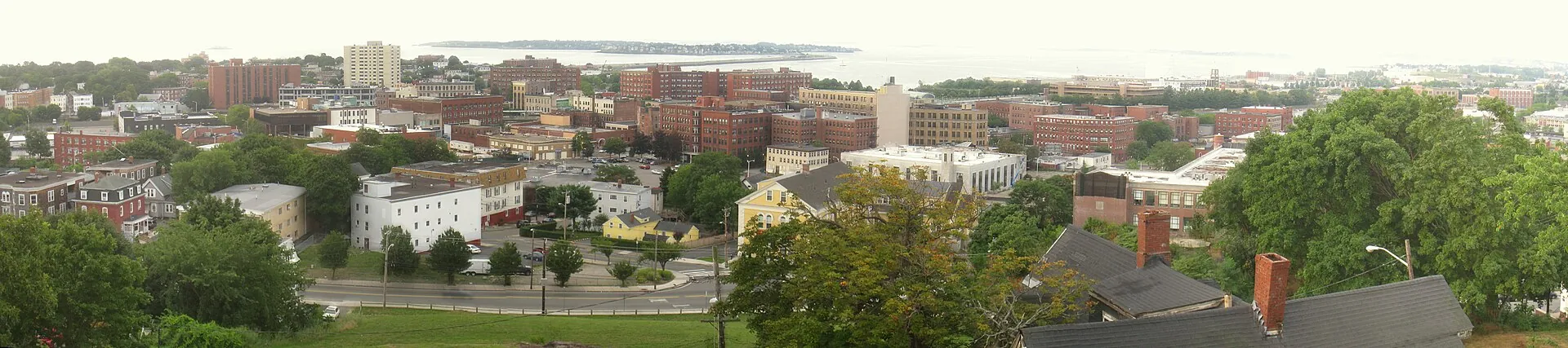 Panorama of Lynn, Massachusetts, USA, from High Rock Tower.