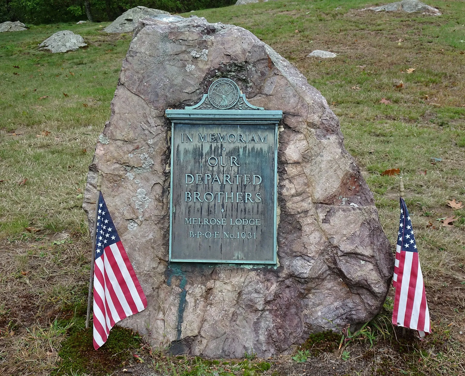 Melrose Elks Lodge, No. 1031, Memorial at Wyoming Cemetery in Melrose, MA.