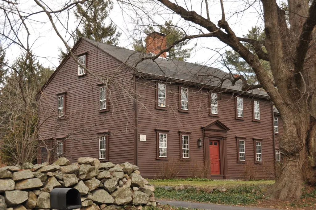 The historic Stephen Turner House in Norfolk, Massachusetts.