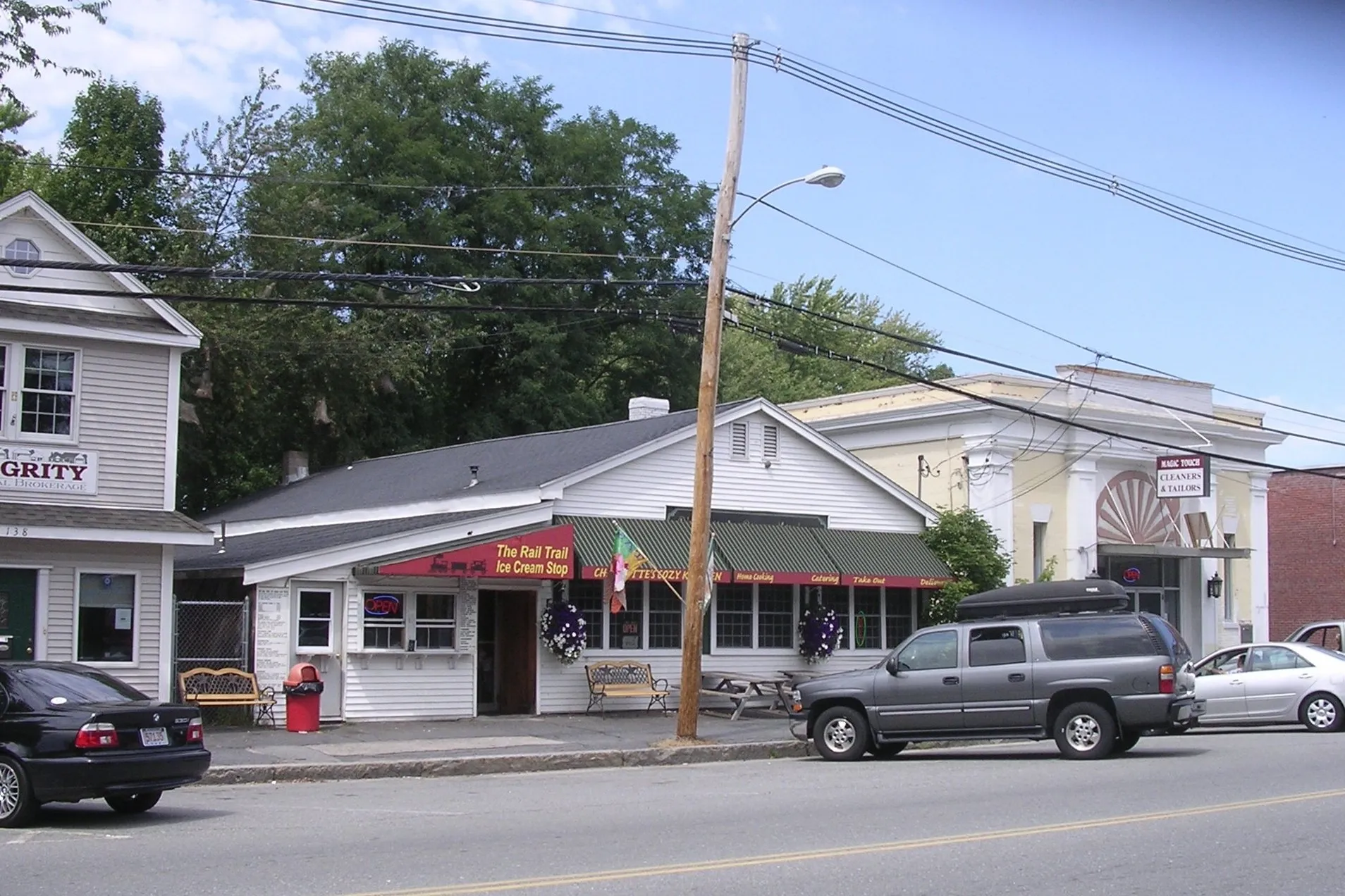 Ice Cream Shop in Railroad Square, East Pepperell Massachusetts.