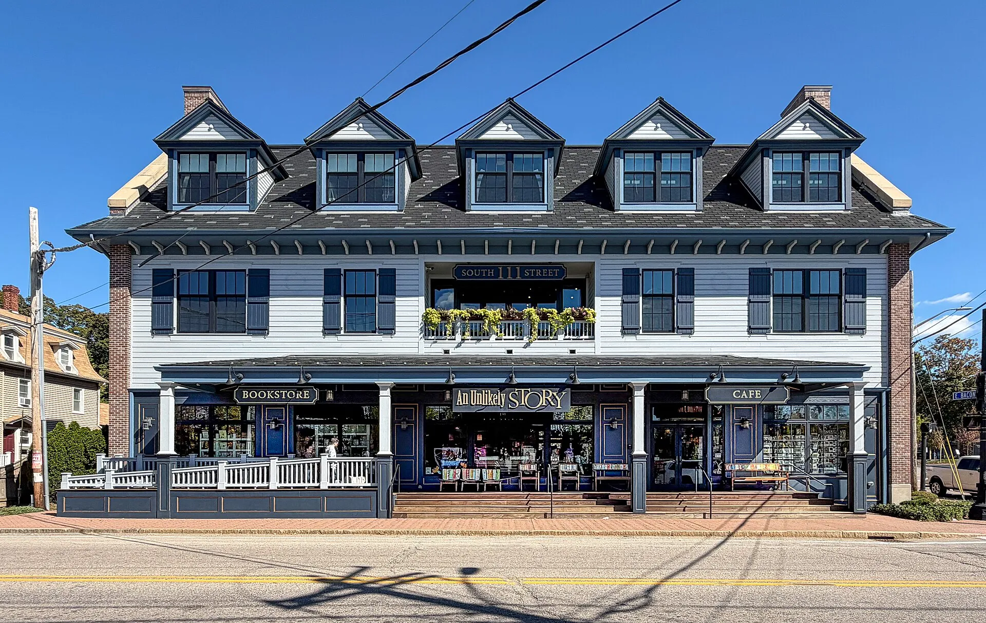 An Unlikely Story bookstore and cafe in Plainville, Massachusetts.