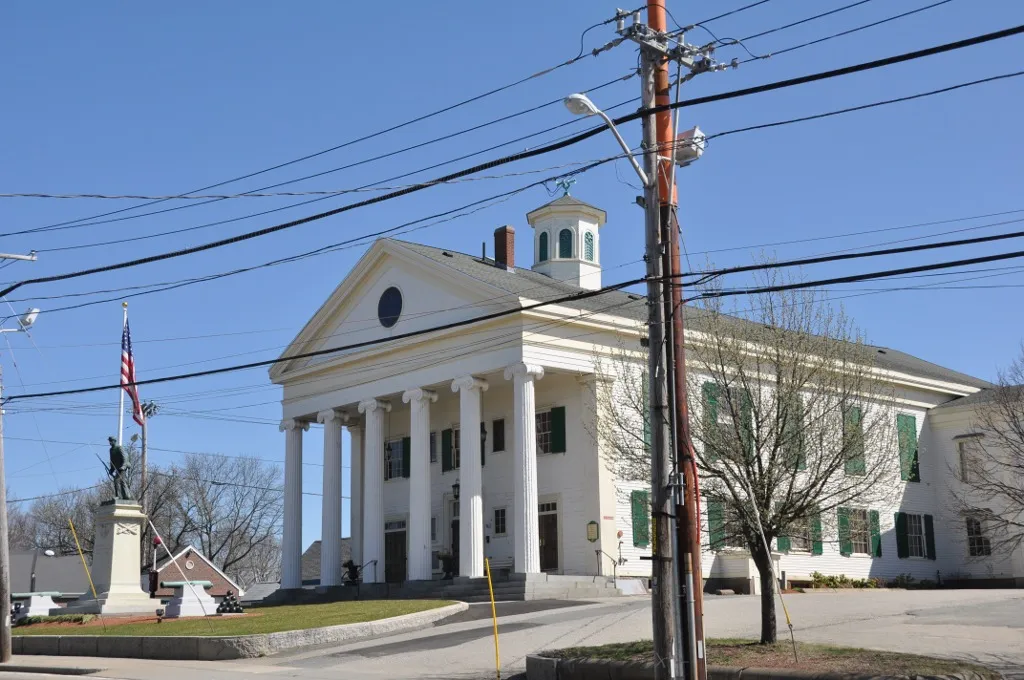 Stetson Hall, once the town hall of Randolph, Massachusetts.