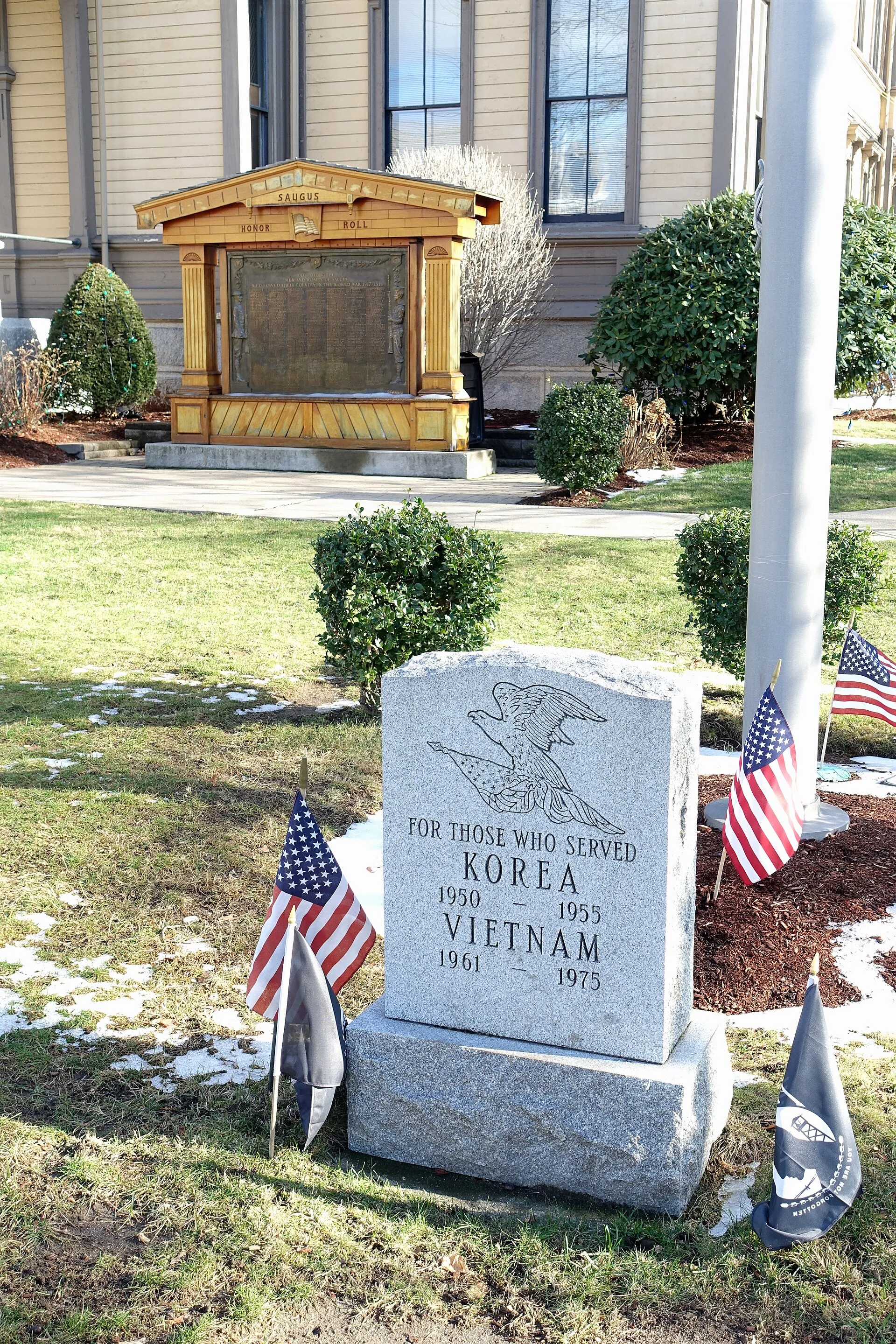 Memorial in Saugus, Massachusetts, USA.
