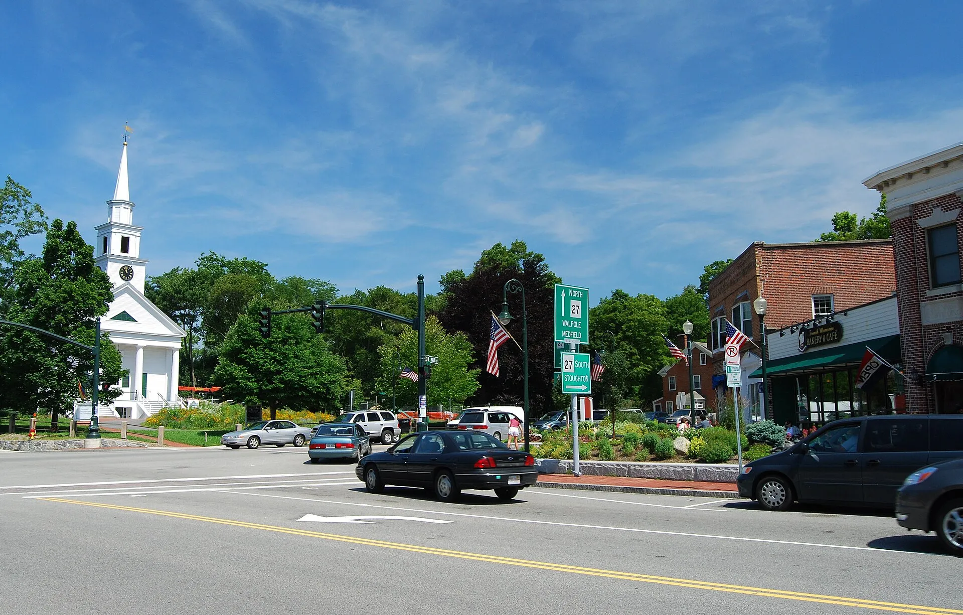 Town of Sharon, Massachusetts historic center.