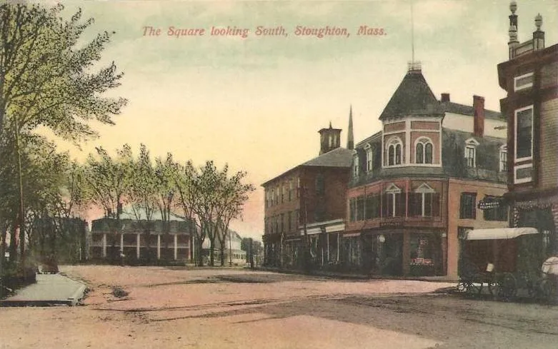 The Square, looking south, Stoughton, Massachusetts
