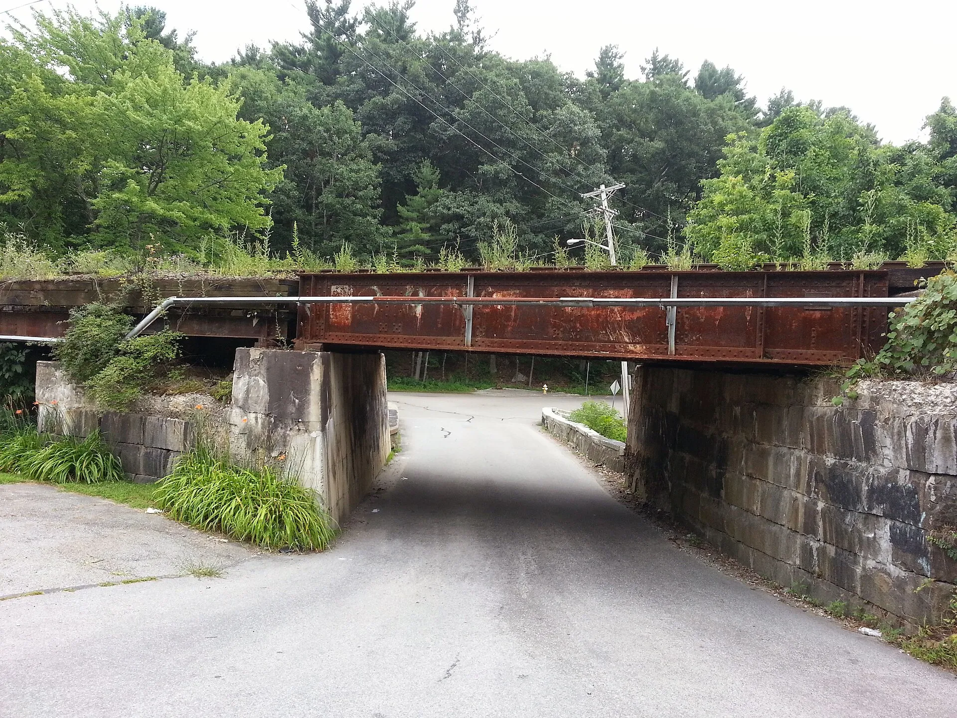 Bridge on the Stony Brook Railroad in Westford, Massachusetts.