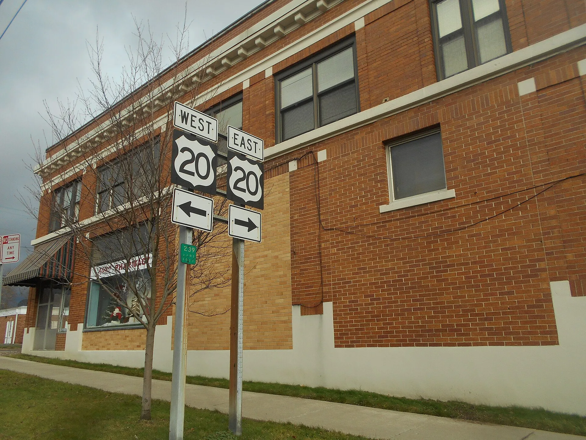 NY Route 239 signage in Alden