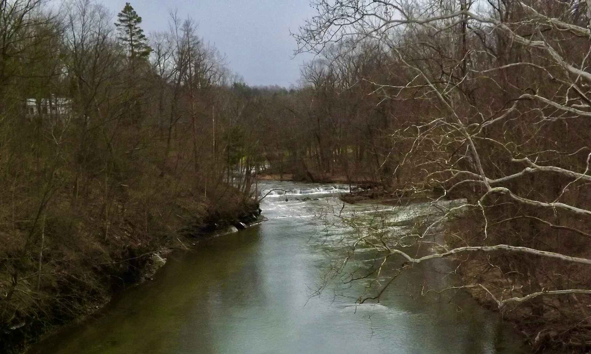Rapids on Cazenovia Creek from Quaker Road bridge