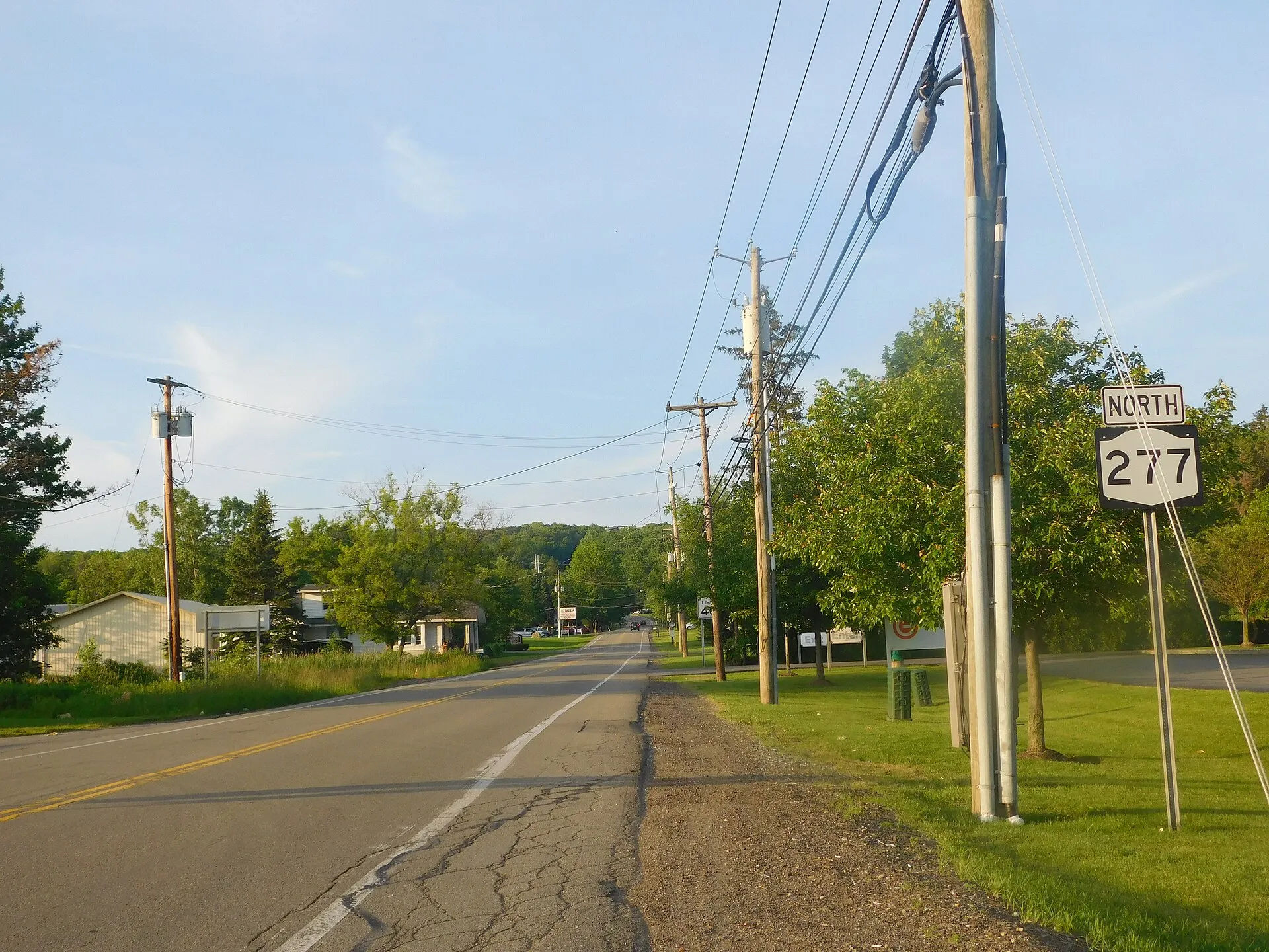 NY Route 277 in North Boston