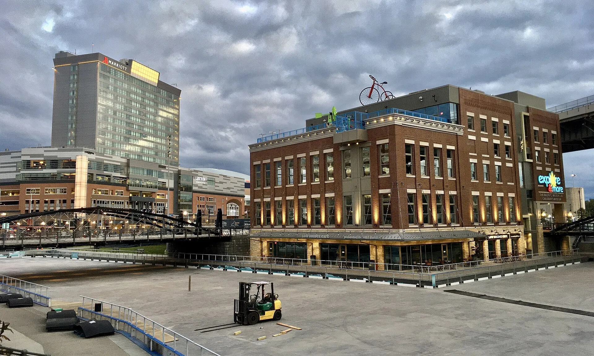 Canalside waterfront, downtown Buffalo