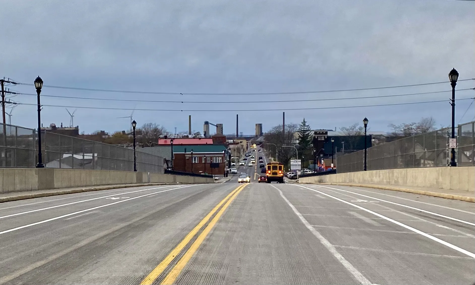 Former Bethlehem Steel plant skyline from Ridge Road overpass
