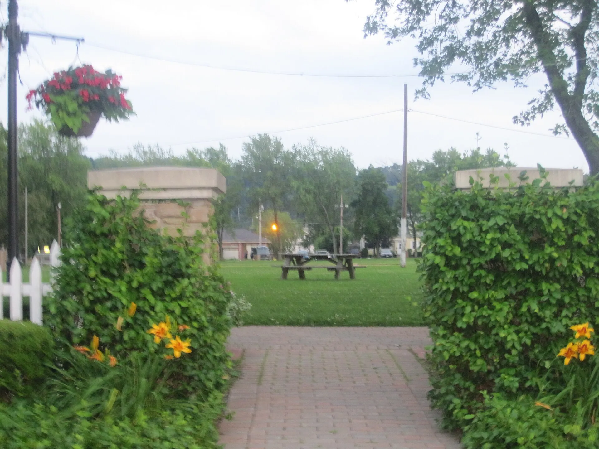Village park in Lewiston