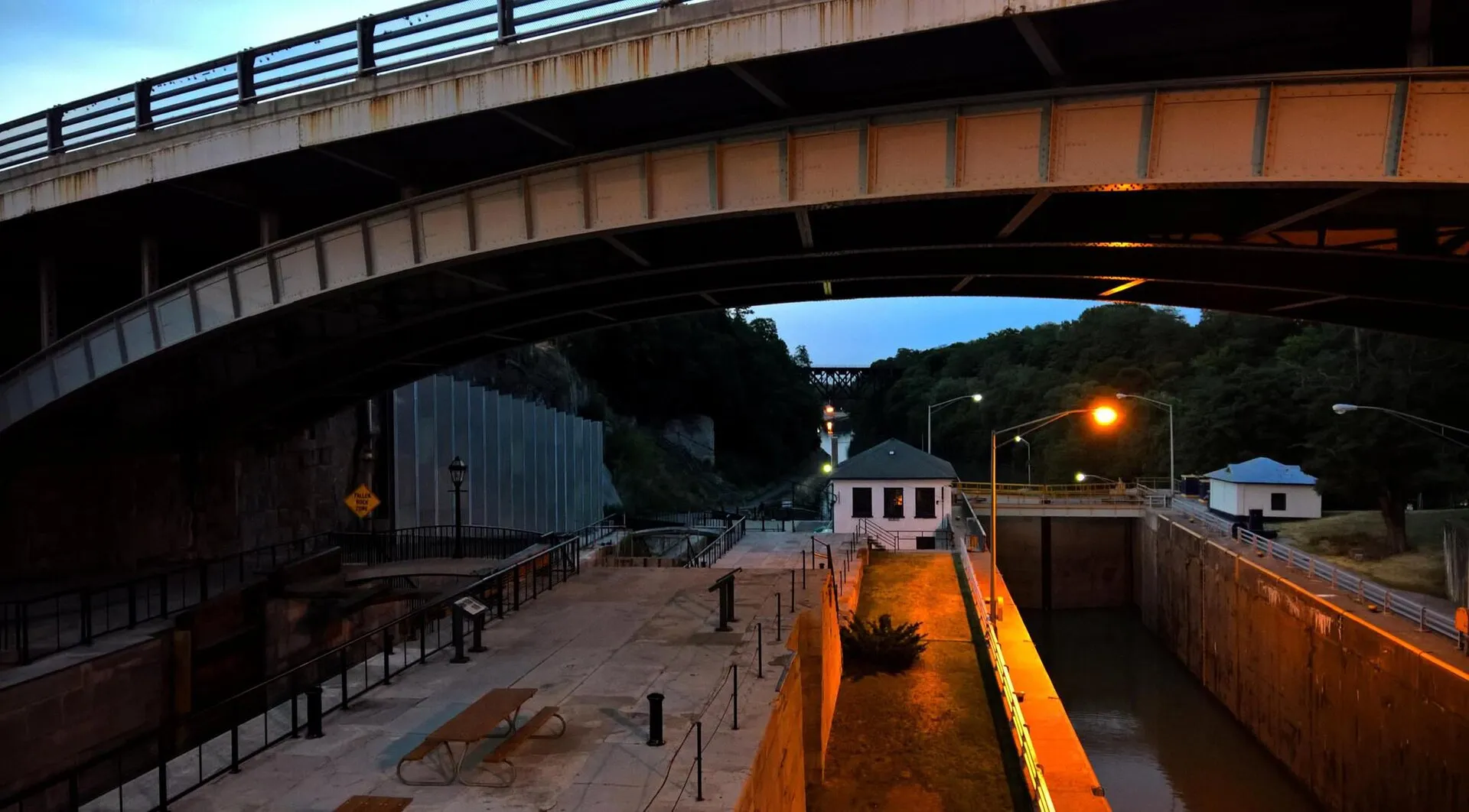 Erie Canal locks at Lockport