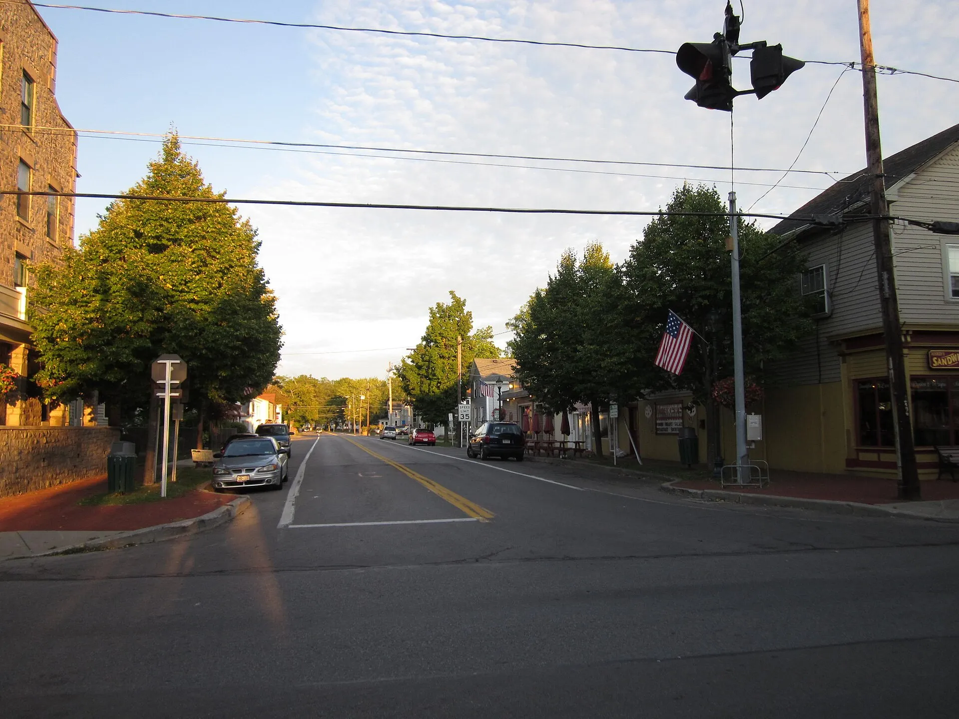 NY Route 93 from NY 18F in Youngstown