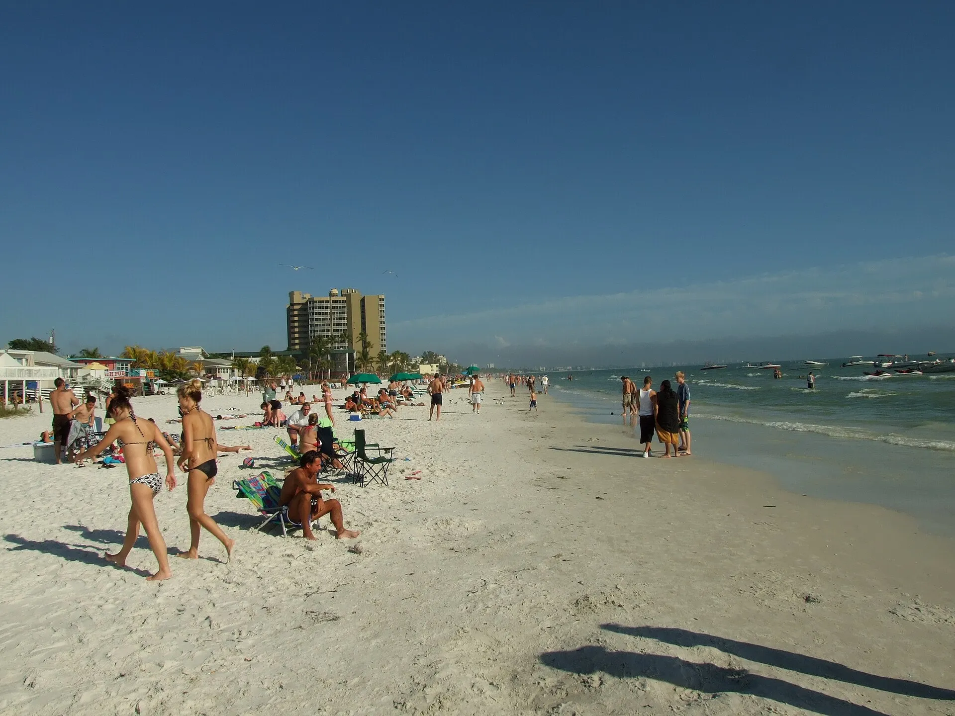 Beach in Fort Myers Beach, Florida.