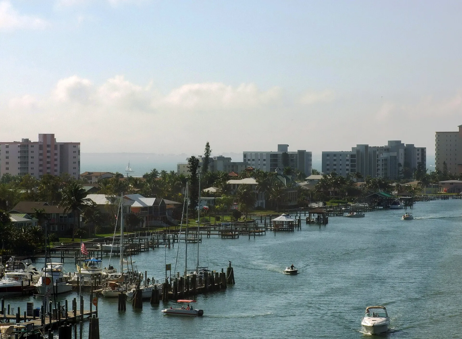 Harbor in Fort Myers Beach, Florida.