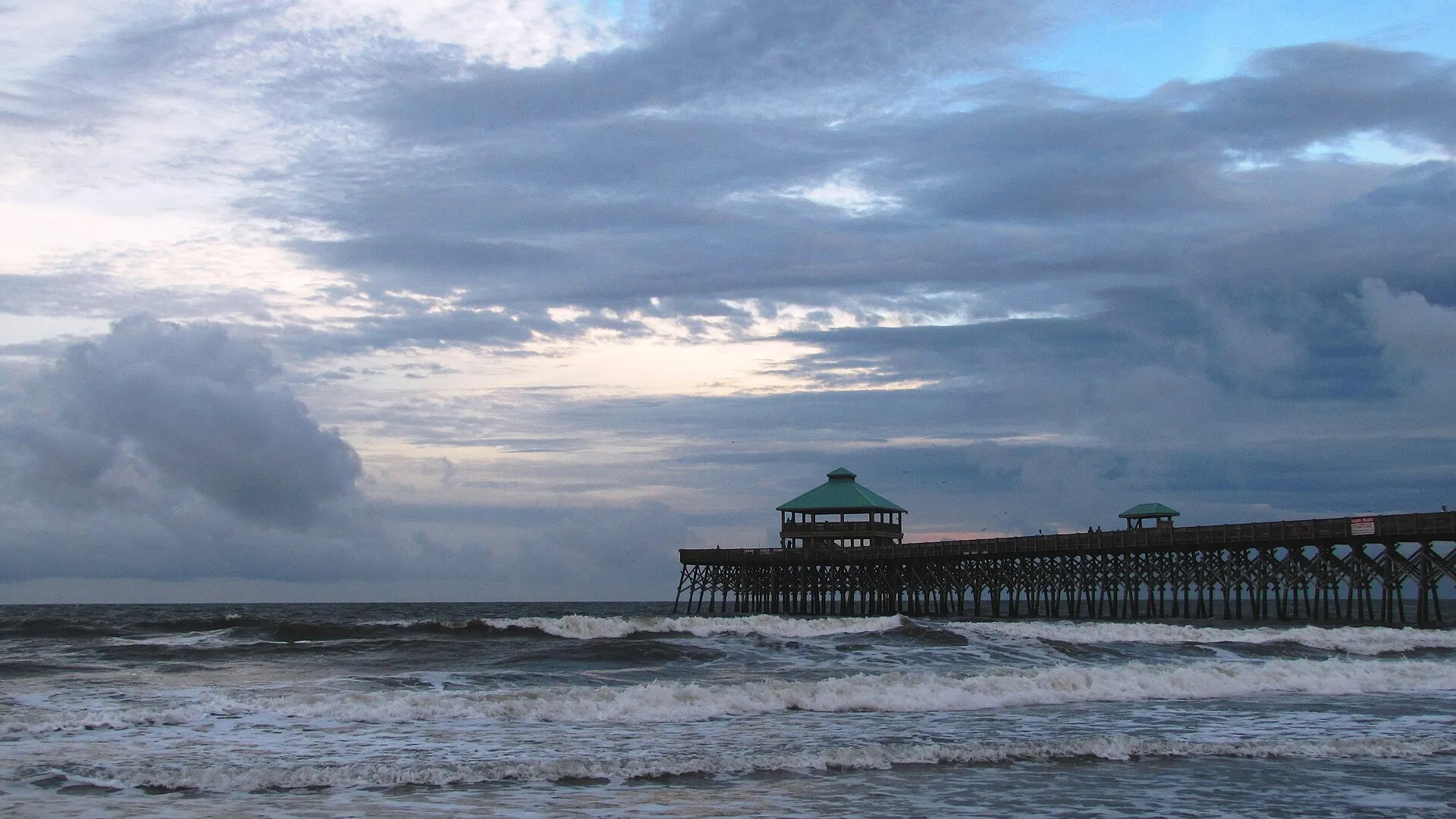 The Folly Beach fishing pier.