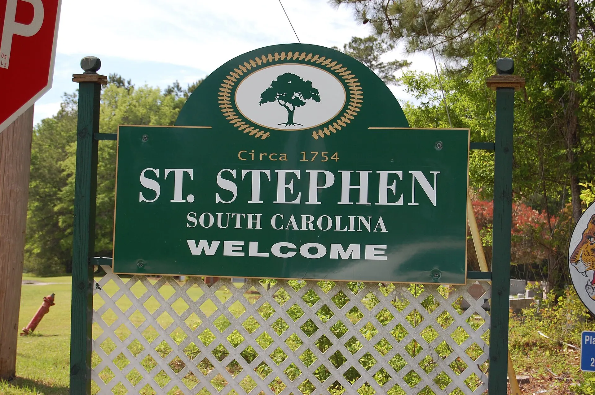 Sign entering St. Stephen, South Carolina.