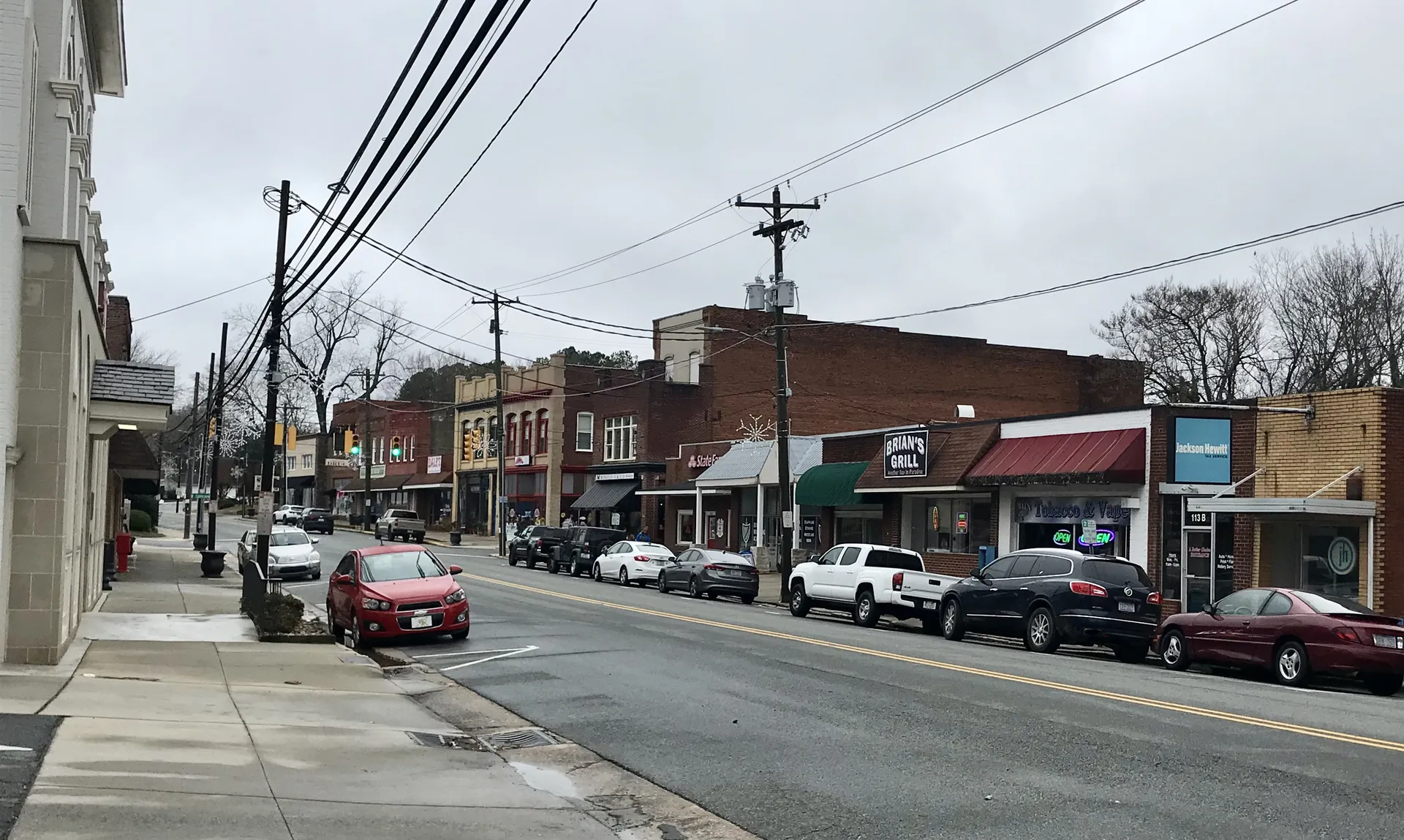 North Main Street in China Grove, facing south west