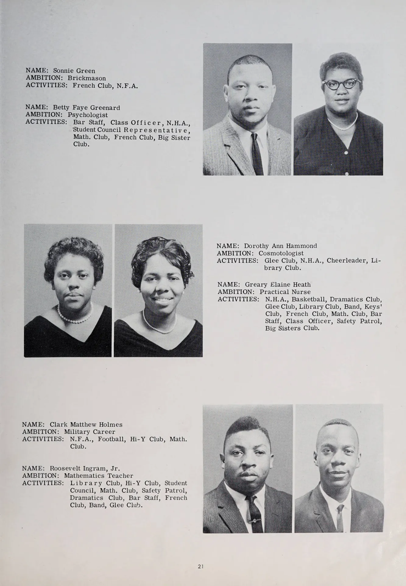 The 1963 annual yearbook for Dunbar High School in East Spencer, N.C.