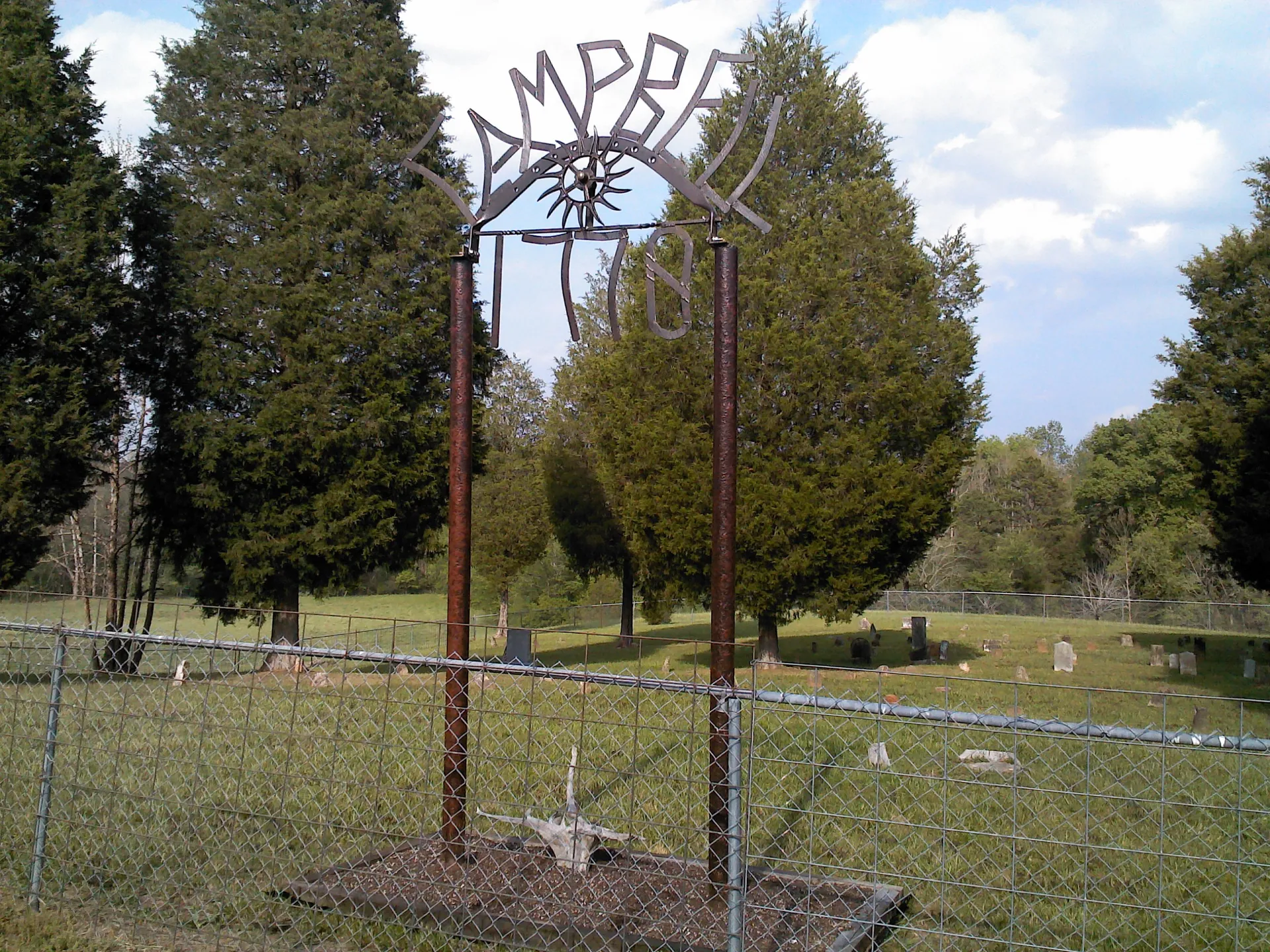 Nearby Harmony area: The Campbell Family Cemetery dates from the late 1700s. The descendants of Perciphull Campbell are buried here. It is located near Union Grove, North Carolina.