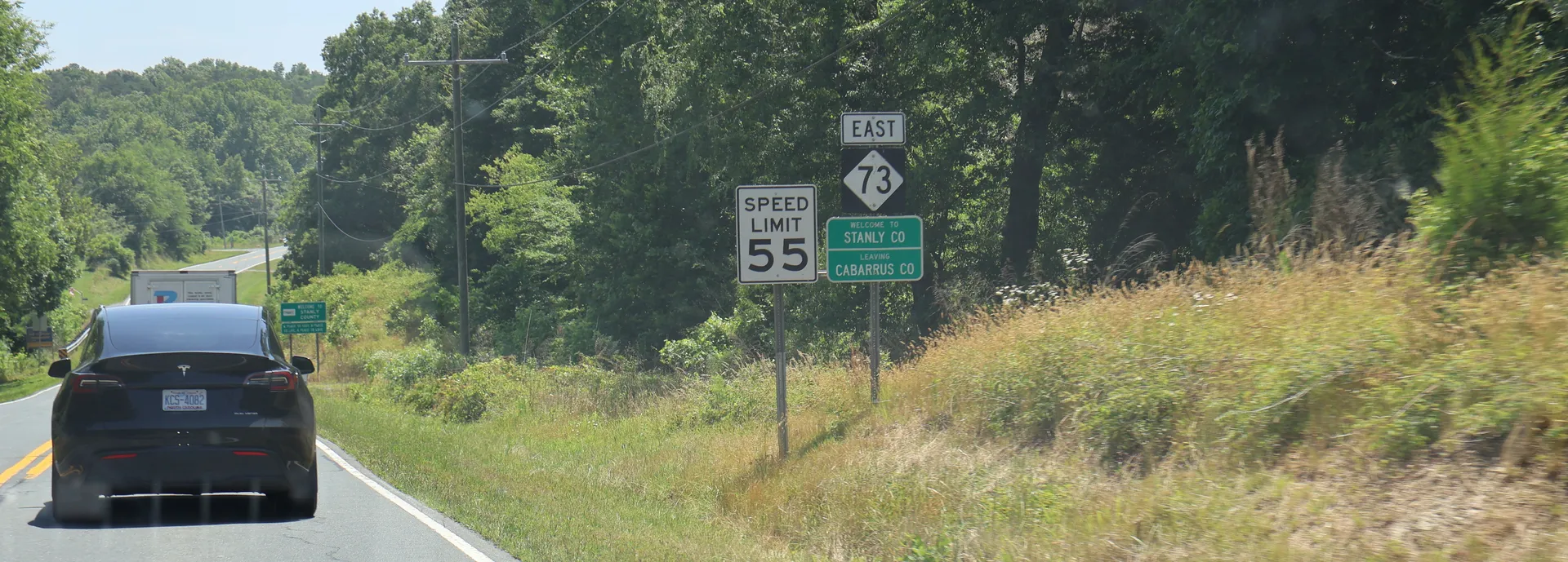 Nearby Locust area: Cabarrus/Stanly County Line on North Carolina Highway 73 in North Carolina.