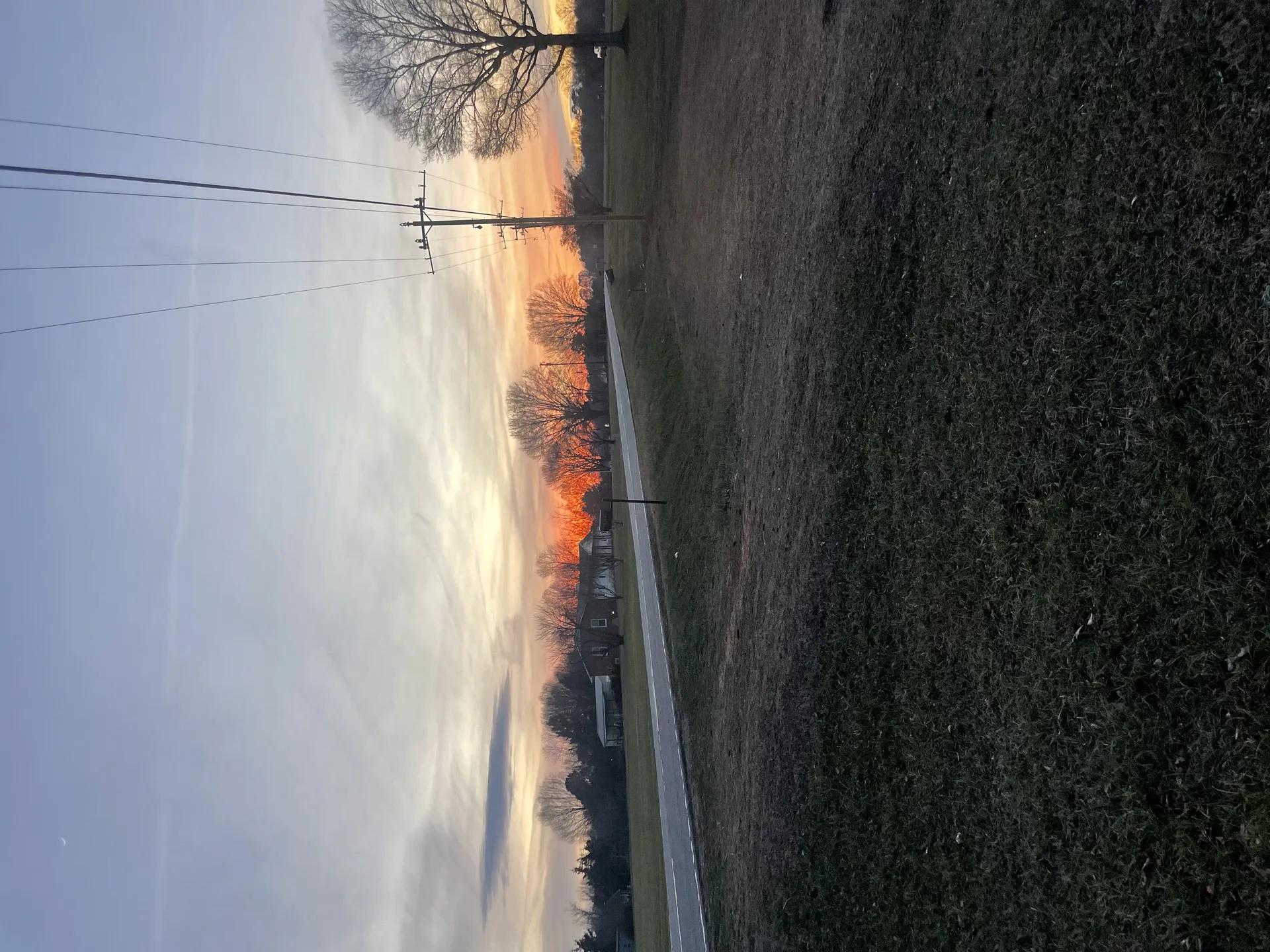 sunset in Maiden, Nc